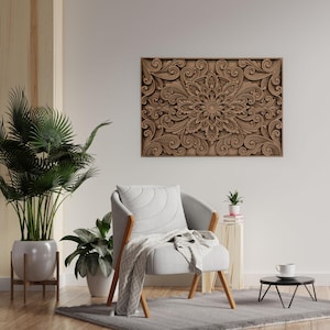 Handmade Wood Decor , Mandala Wall Art , Changing Colors Art , Wood Wall Decor , Boho Wall Decor , Mandala Wall Hanging, Minimalist Wall Art