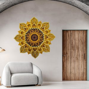 Boho Wall Decor , Wood Wall Art Modern , Abstract Wall Art , Boho Wood Art Decor , Wood Mandala Art , 3D Wood Wall Art , 3D Modern Wall Art