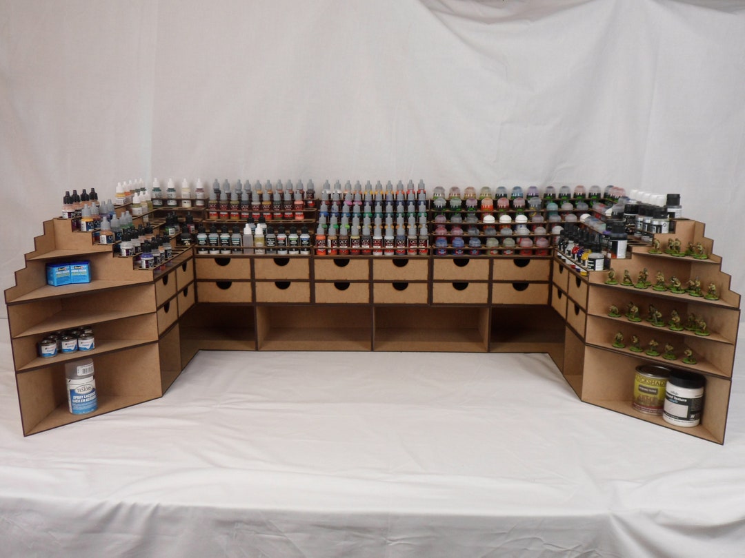 Ultimate Paint Desk Set With Ends & Hutches Modular Setup for Etsy