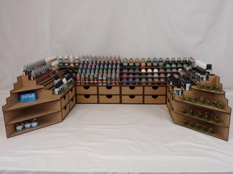 Mega Paint Desk Set With Ends Modular Setup for Warhammer Etsy UK