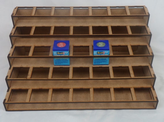 Support de peinture pour 35 peintures aqua carrées Revell Rack de support  de bureau à 5 niveaux Stockage modulaire -  France