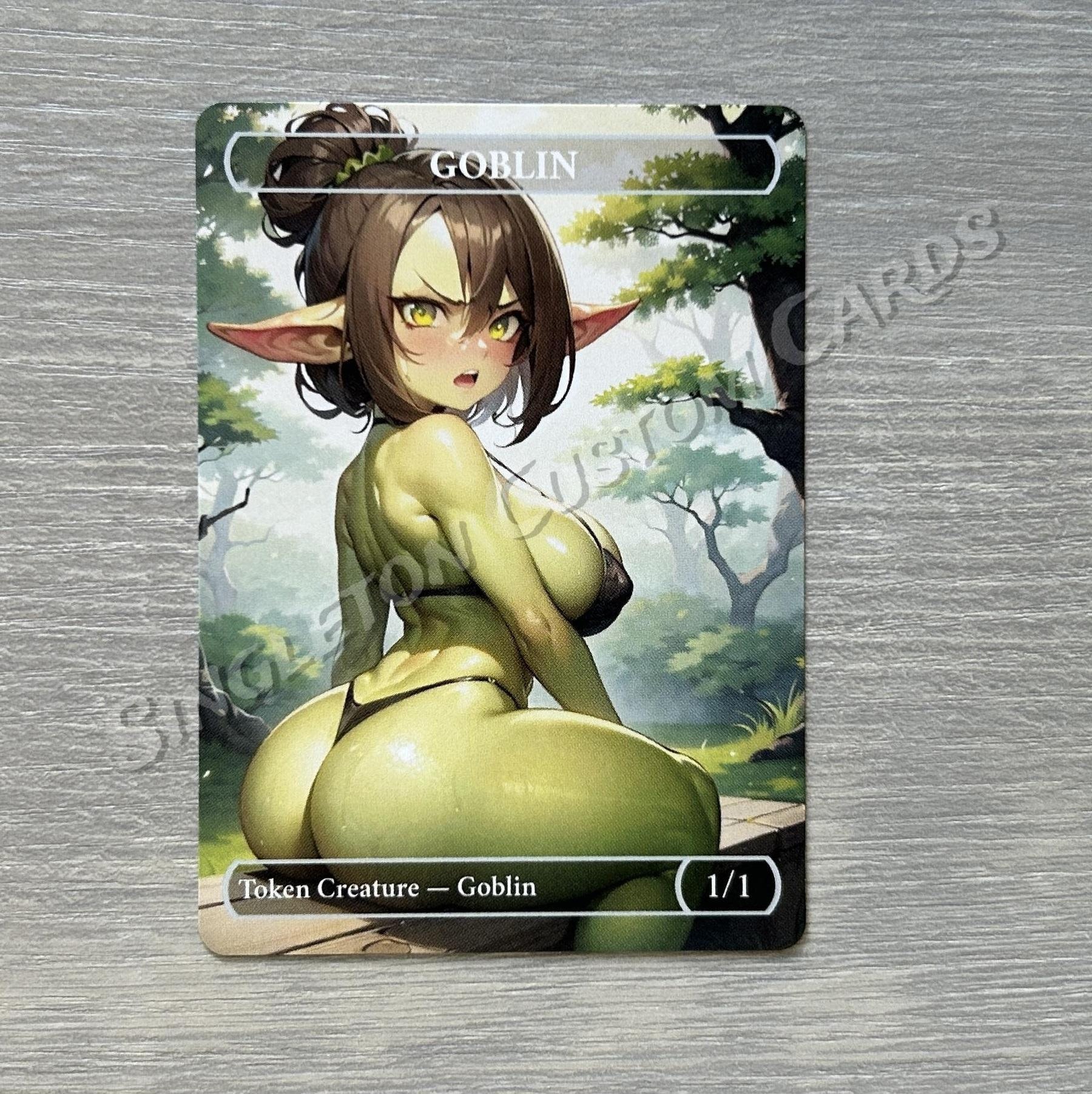 MTG 11 Goblin Token High Quality Sexy Borderless Full Art Token - Etsy