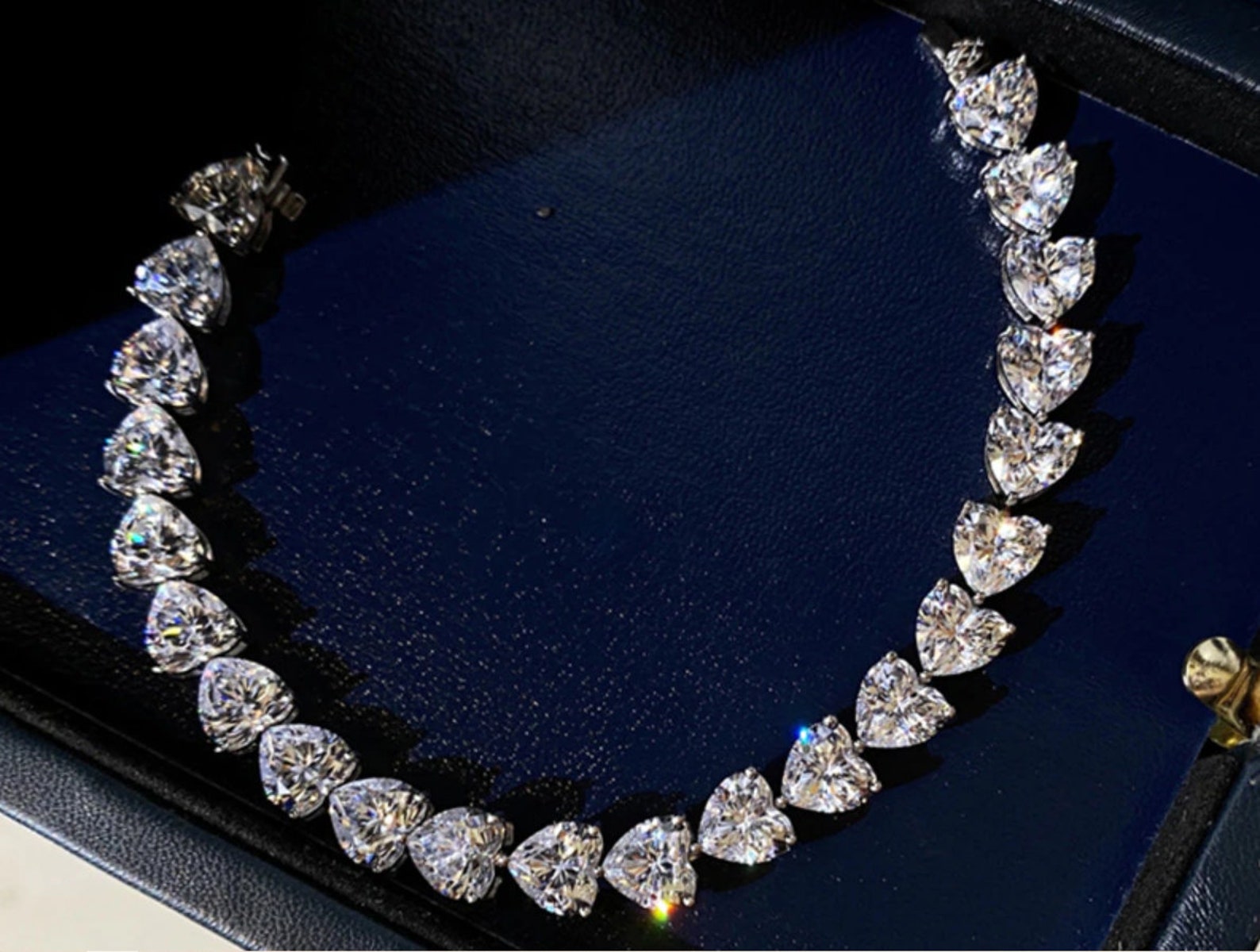 Heart Tennis Bracelet 925 Sterling Silver 5mm Great Gift - Etsy