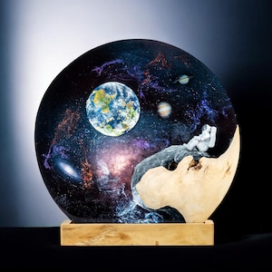 Lamp custom resin,Galaxy Resin Lamp,epoxy resin lamp,custom resin lamp,personalized gift,handmade gift, christmas gift,gifts for men