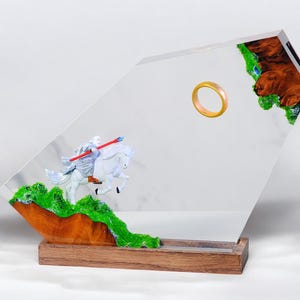 Handmade Resin Lamp: Elden Ring Art Deco Night Light