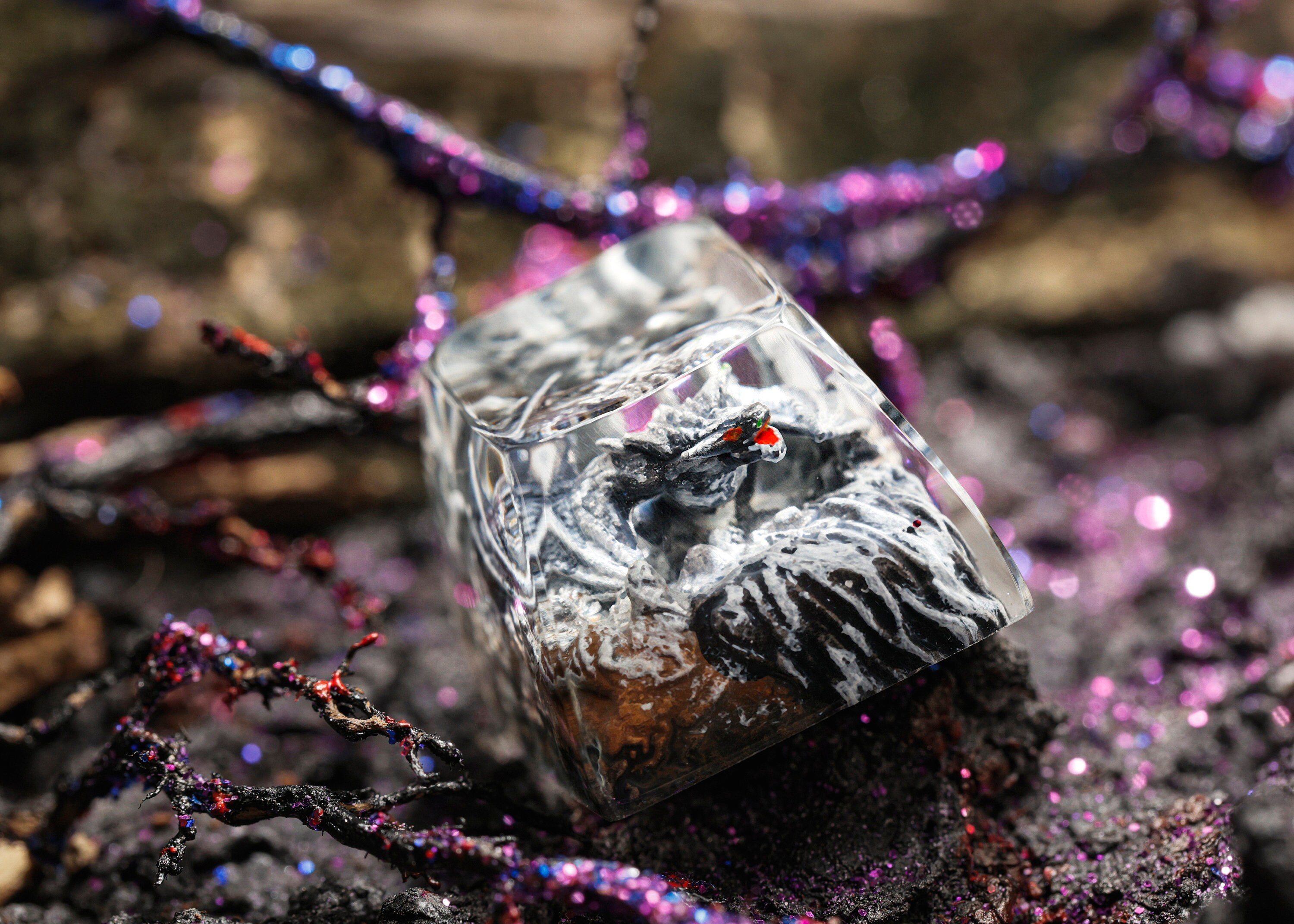 Keycap Dragon Artisan Keycap Keycap Resin Keycap Pokemon Etsy