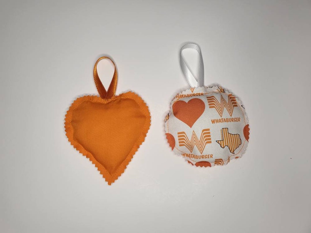 Whataburger Fabric Christmas Ornaments 2 Piece Set Etsy