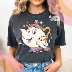 Chip Mrs. Potts PNG, Belle en het beest Sublimatie ontwerp Png voor shirts | 2 bestanden