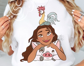 Maui Princess and Friends PNG, Magical Summer Sublimation & Dtf design Png