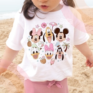 Summer Mouse Friends Sublimation Design PNG, Summer Tshirt Design PNG, Magical Summer Sublimation