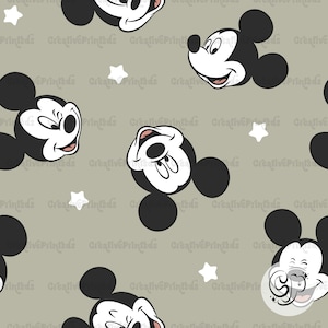 Mouse Faces Seamless file, Magical Seamless Pattern for fabrics
