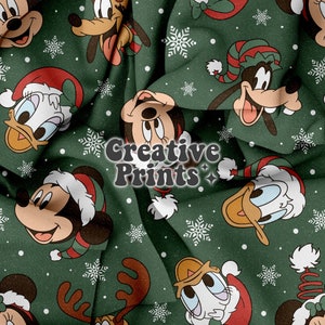 Mouse Christmas Seamless Pattern, Christmas Seamless Repeat Pattern, Winter Seamless Pattern for Fabric Sublimation