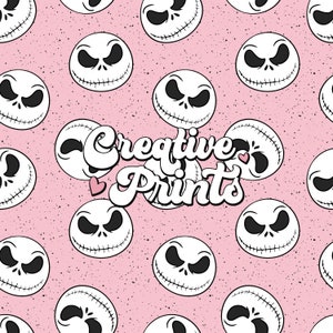 Skeleton Seamless Pattern, Halloween Seamless file for fabric sublimation