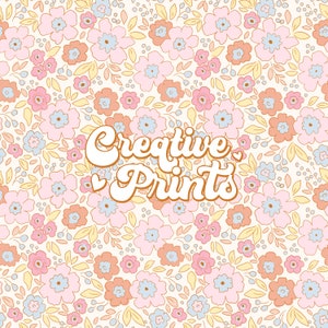 Spring Flowers Pattern Floral Seamless Repeat Pattern for Fabric Sublimation, Digital Prints, Seamless pattern