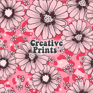 Valentines floral seamless pattern, Valentine’s Day seamless pattern for fabric Sublimation