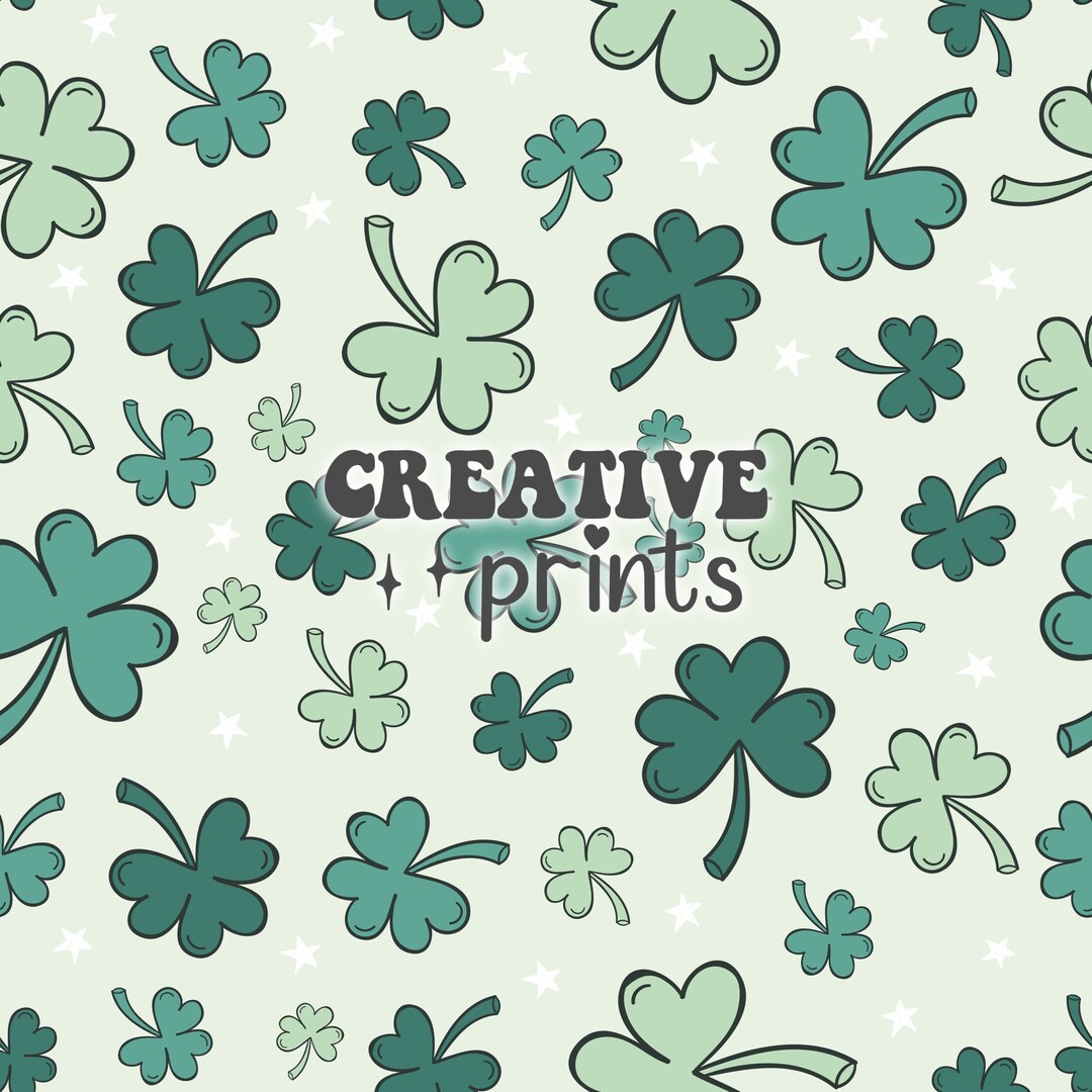 Shamrock St Patrick’s Day Seamless Pattern, St Paddys Seamless File for ...