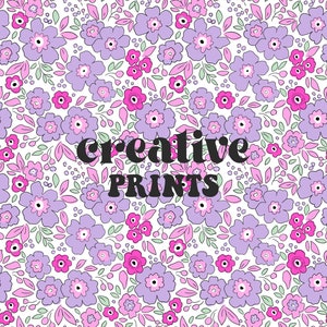 Spring Flowers Pattern Floral Seamless Repeat Pattern for Fabric Sublimation, Digital Prints, Seamless pattern