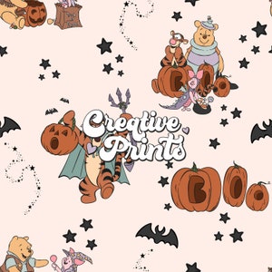 Halloween Pooh & Friends Seamless file