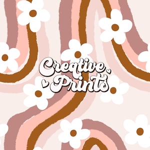 Floral Boho Rainbow seamless file, Fall seamless pattern for fabrics, Boho daisies seamless file