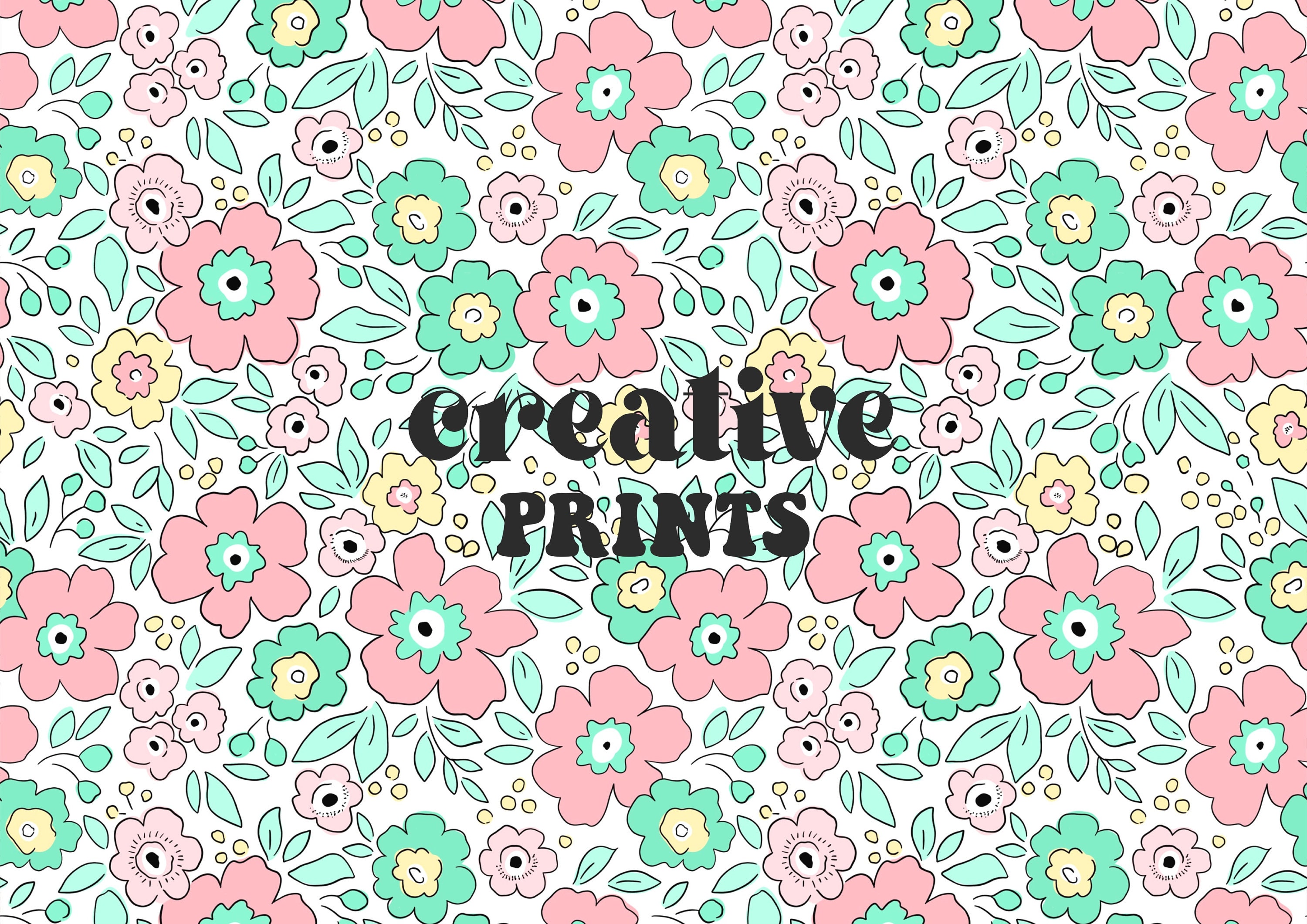 Spring Flowers Pattern Floral Seamless Repeat Pattern for Fabric ...