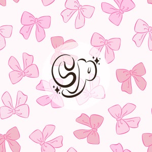 Coquette Pink Bows Girly Seamless Pattern Files for Fabric Printing Design Fabric Sublimation Custom Fabric Design File