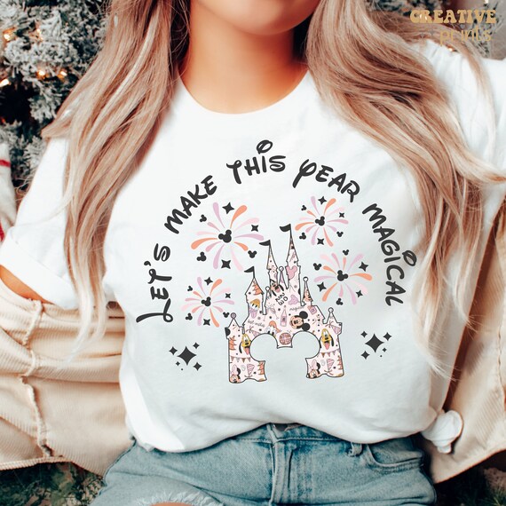 Magical New Year’s Sublimation Design Png, Mouse Sublimation Design, New Years tshirt design png