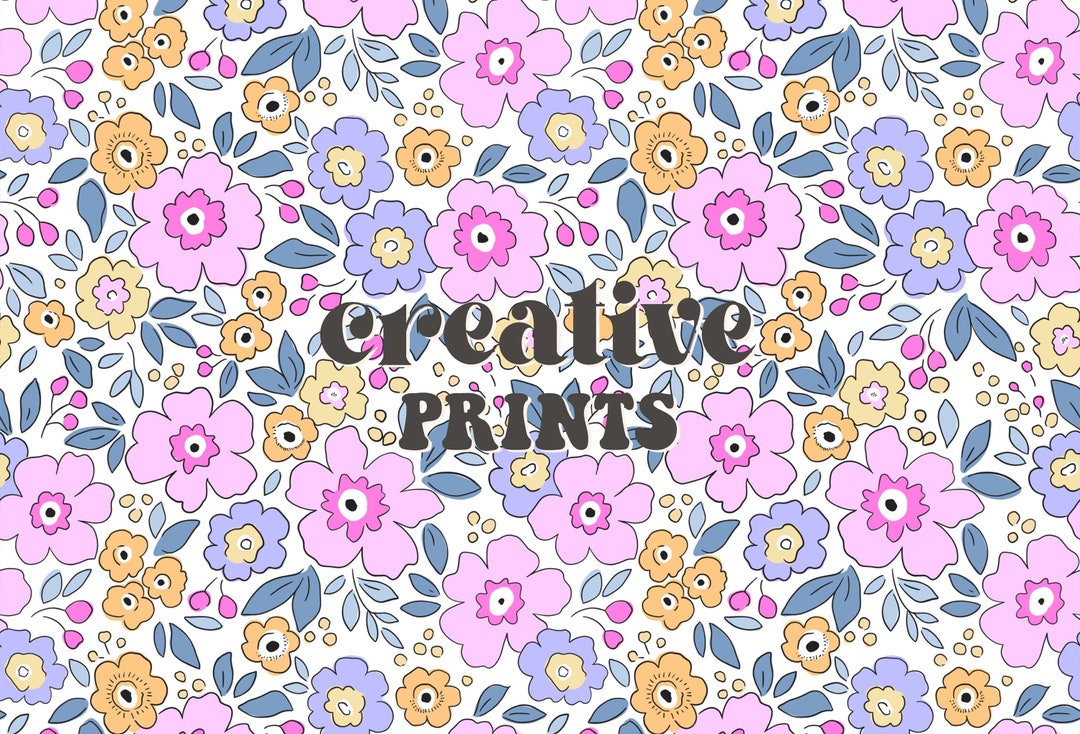 Spring Flowers Pattern Floral Seamless Repeat Pattern for Fabric ...