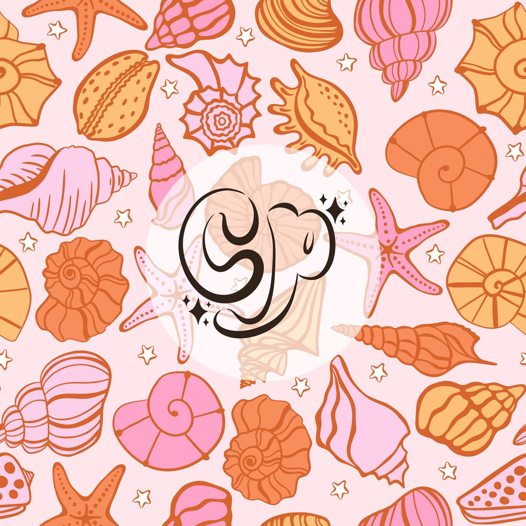Summer Seashells Seamless File, Summer Seamless Pattern for Fabrics - Etsy