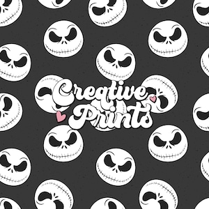 Skeleton Seamless Pattern, Halloween Seamless file for fabric sublimation