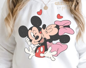 Valentines Sublimation Design png, Hand drawn Mouse Valentine’s Day Sublimation file
