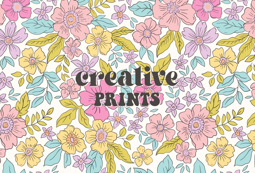Spring Flowers Pattern Floral Seamless Repeat Pattern for Fabric ...