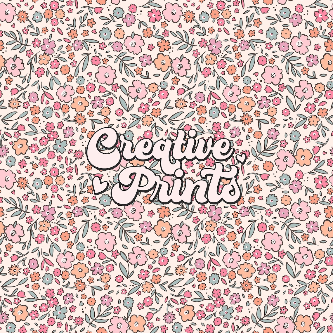 Tiny Repeat Print Pattern Little Floral Seamless Repeat Pattern for Fabric Sublimation, Digital ...