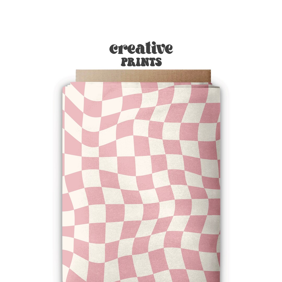 Pink Wavy Checkerboard Seamless File, Seamless Pattern for Fabric ...