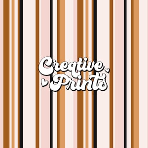 Fall Neutral Stripes Seamless Pattern Digital File for Fabric Sublimation