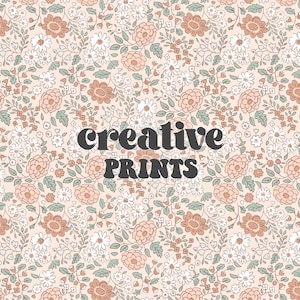 Autumn Floral Seamless Repeat Pattern, Muted boho flowers for fabric printing, Little flowers seamless file, Digital Pattern