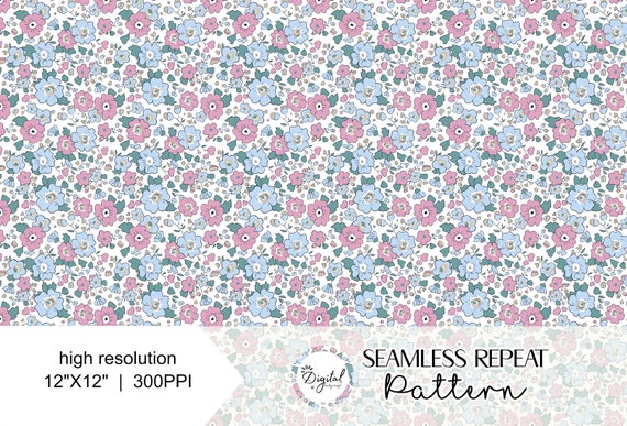 Floral Seamless pattern | Floral digital paper | Fabric Pattern | Digital Paper | Flower background | Fabric Design