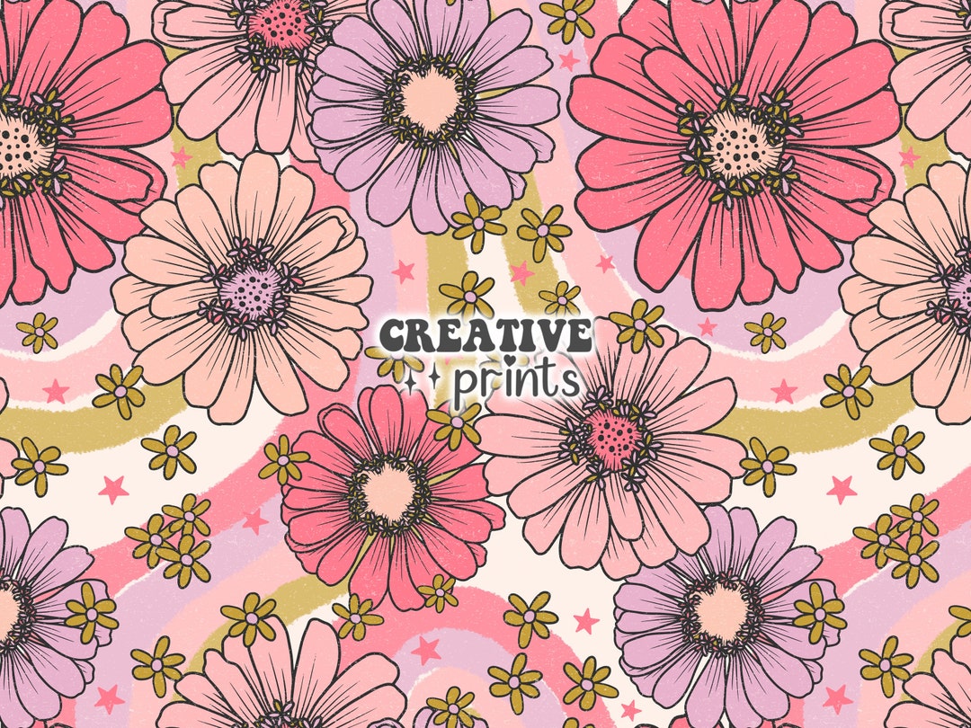 Spring Floral Seamless Repeat Pattern, Retro Floral Seamless File for ...