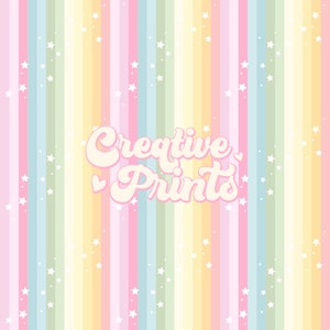 Pastel Colors Stripes seamless pattern, Stars seamless file, Summer seamless repeat pattern for fabrics