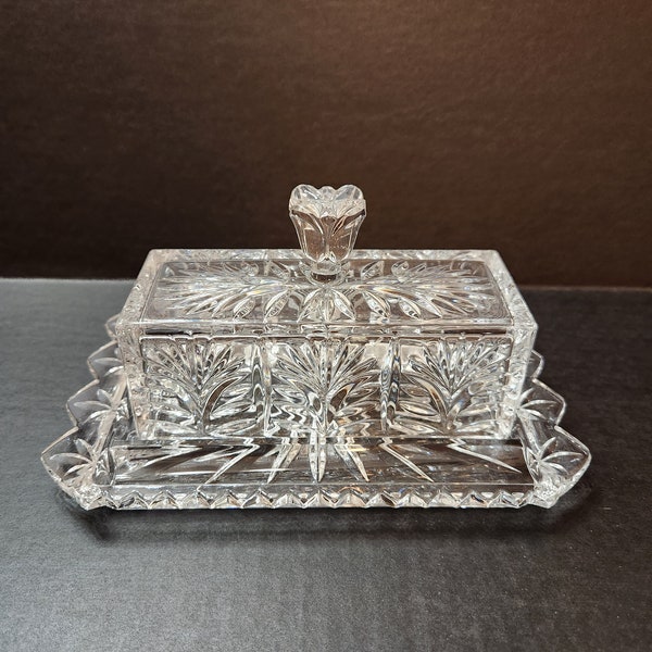 Crystal Butter Dish Etsy