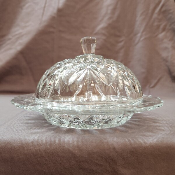 Glass Butter Dish Etsy