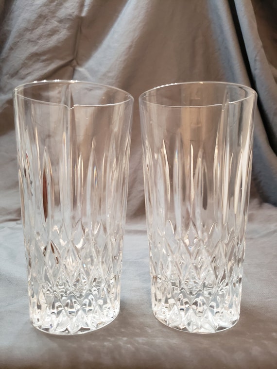 Mikasa Cut Crystal Old Dublin Drinkware Highball Whiskey Glasses