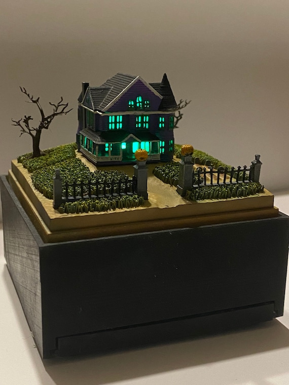 Haunted House Night Light STL File Digital Download 3D Printer Etsy