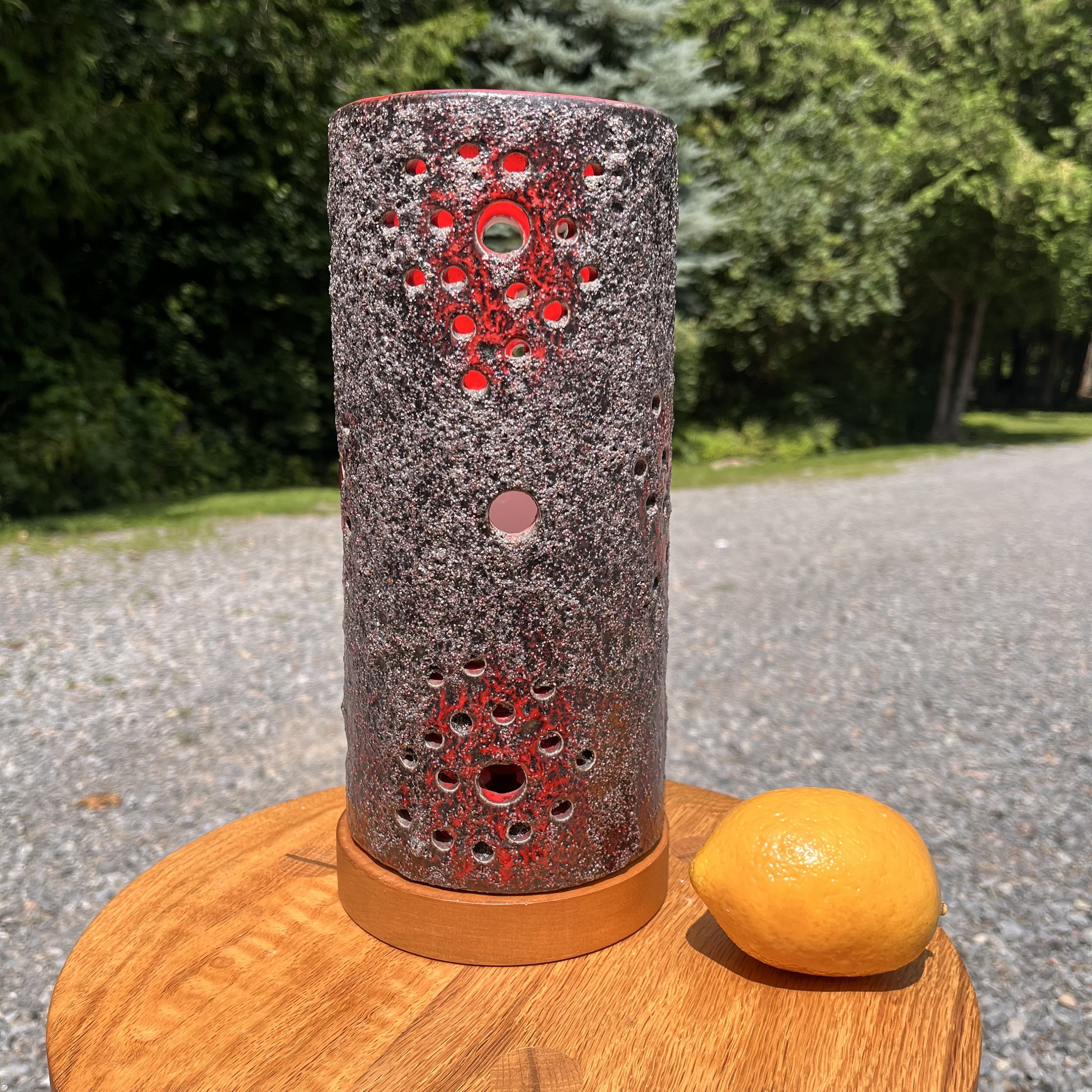 1960s Lava Style Ceramic Table Lamp on Wood Base by Maurice Chalvanac, Mid  Century Modern Lighting, Quebec, Lounge, Fat Lava, Canadian Decor - Etsy, image size:3000x3000