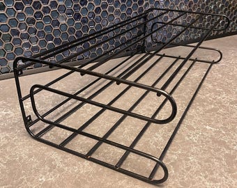 Rare IKEA NIKKEBY Red Metal Cothes Rack and Shelf Stand