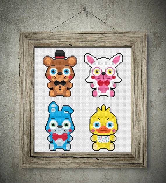 Buy Toy Animatronics FNAF 2 Cross Stitch Pattern PDF Digital Online in  India 