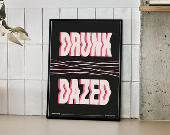 ENHYPEN Drunk-Dazed Lyrics Art Print | Kpop Wall Art