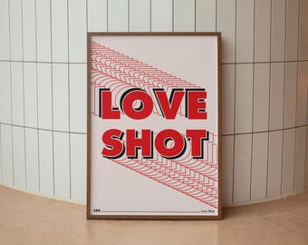 EXO Love Shot Lyrics Print | Kpop Wall Art