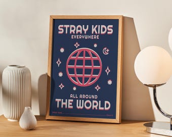Stray Kids District 9 Lyrics Print | Kpop Wall Art