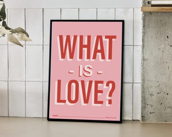 TWICE What is Love Lyrics Print | Kpop Wall Art