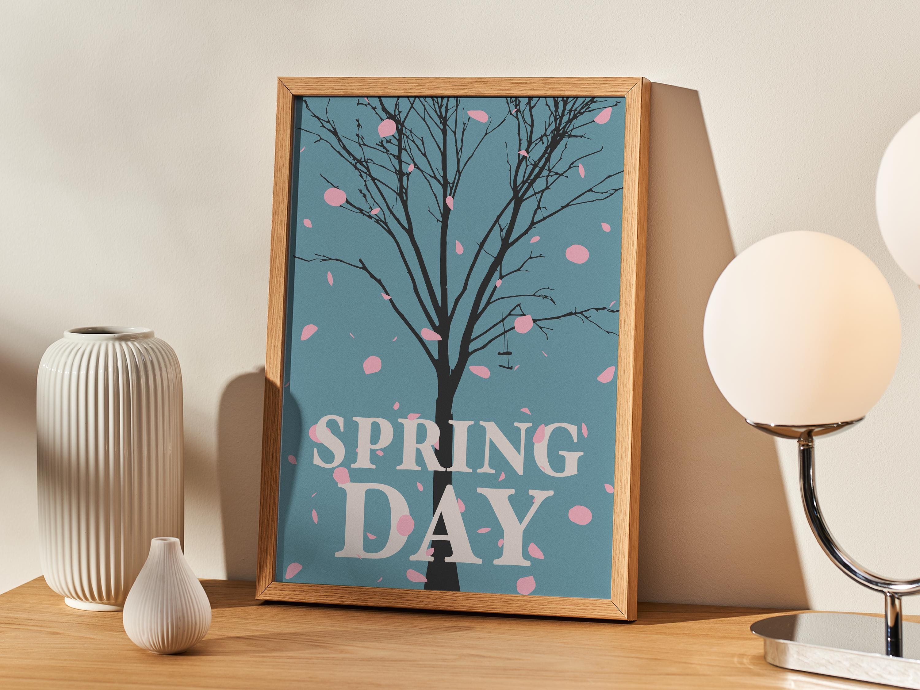BTS Spring Day Print | Kpop | A3 A4 A5 | Lyrics | Quote | Wall Art | Poster | Music | Gift | Korean Pop